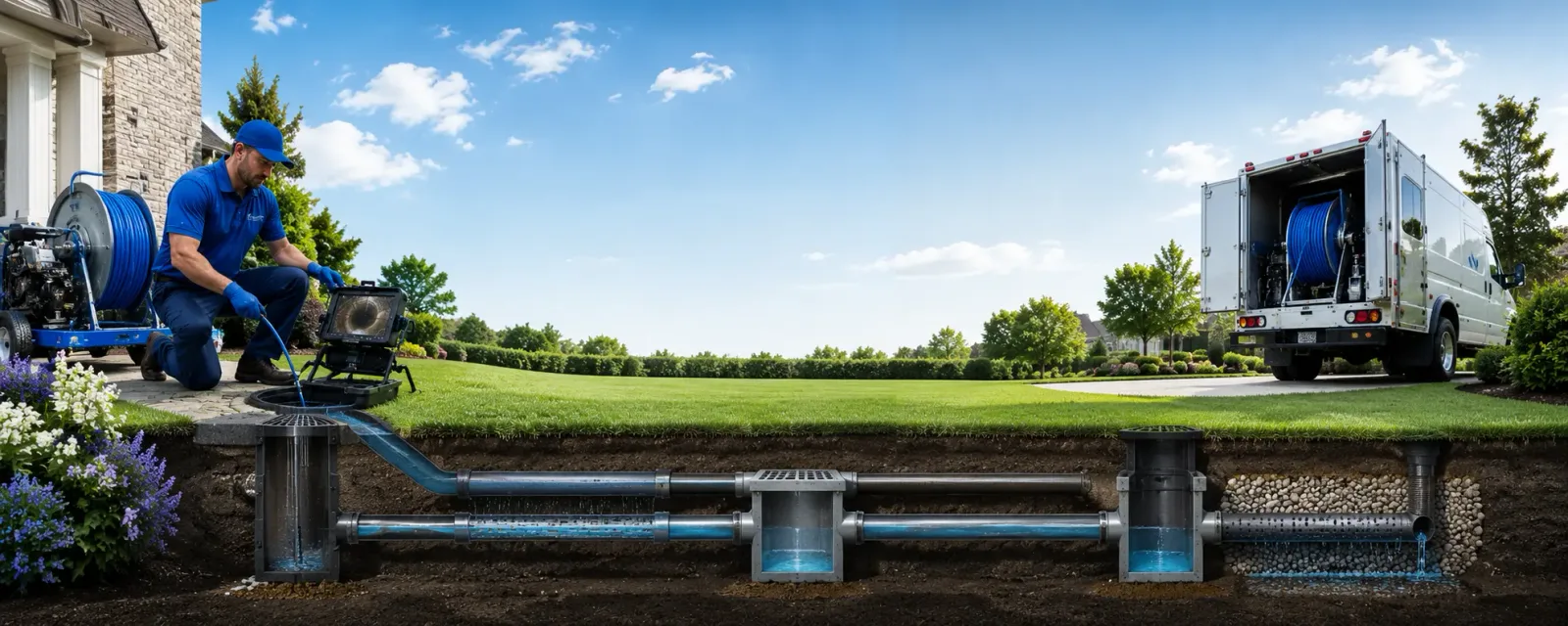 Outdoor drain cleaning information for Kettlersville, OH